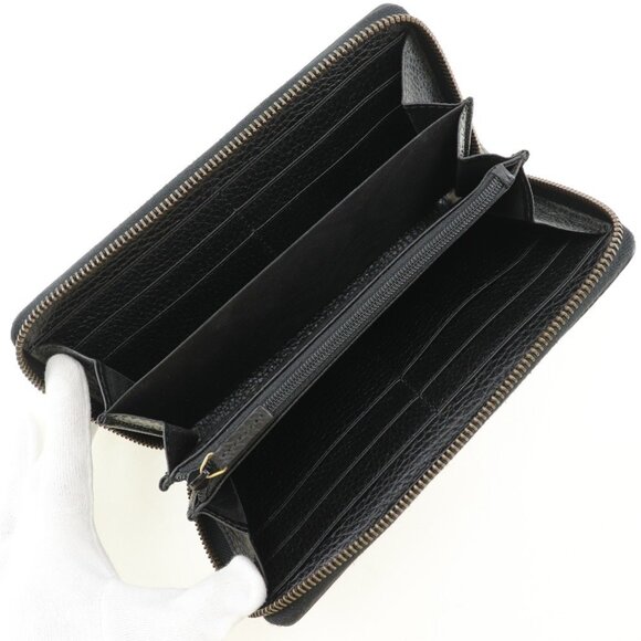 GUCCI Black Leather GG Marmont Wallet - Picture 5 of 11